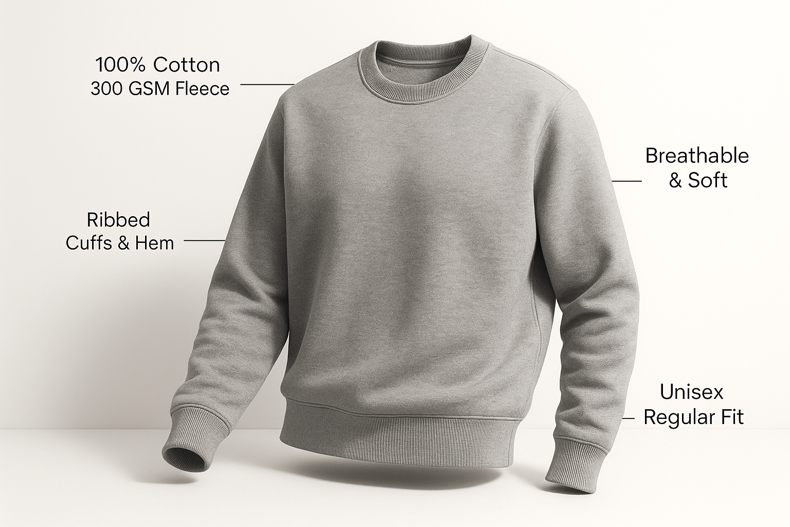 Premium Sweatshirt Features