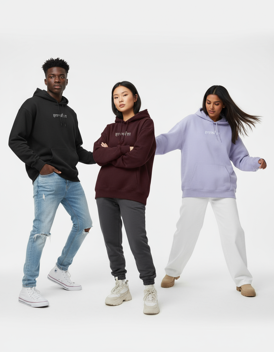 Models Wearing Oversized Hoodies