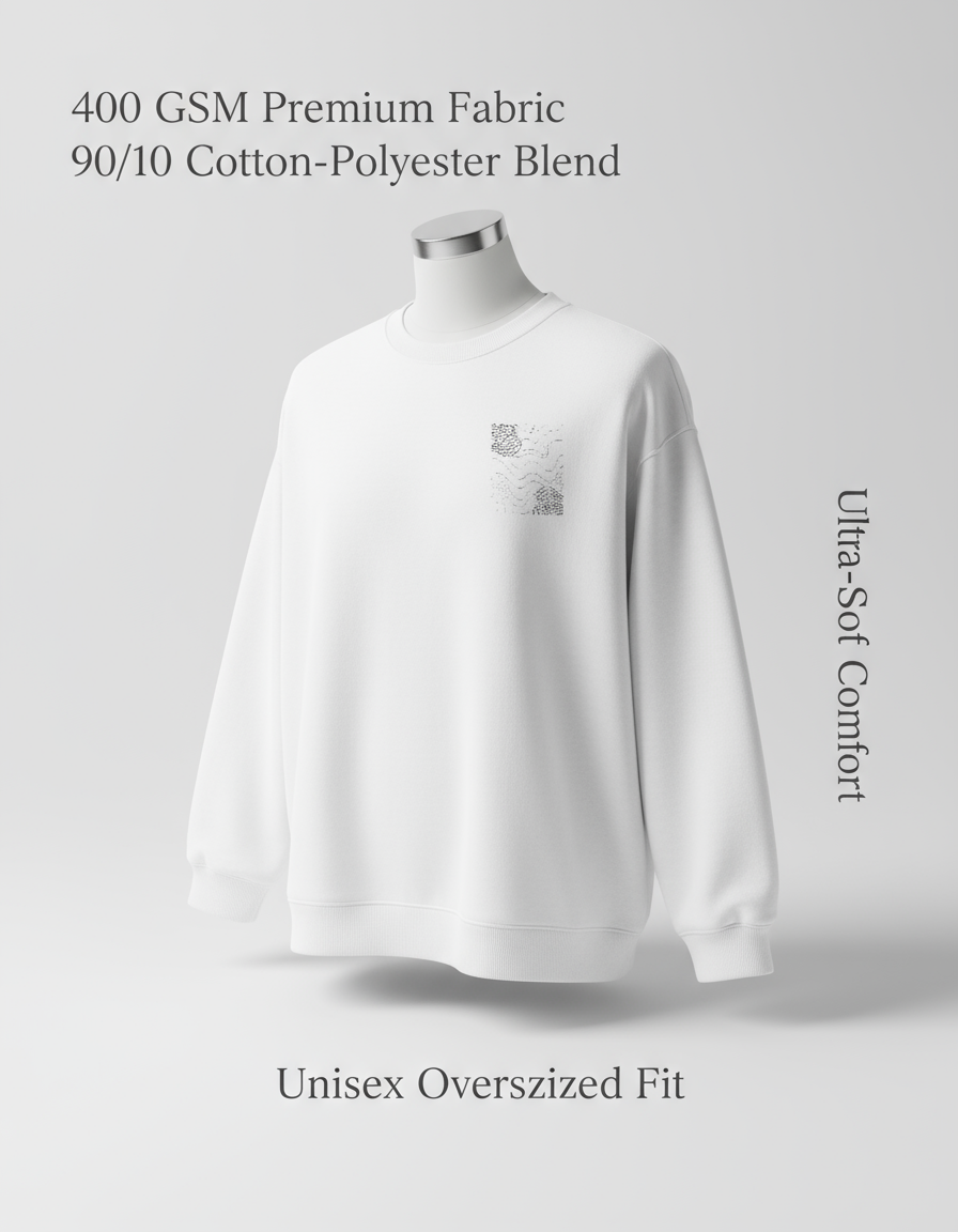 WAVY | Premium Unisex Oversized Sweatshirt | Relaxed Fit