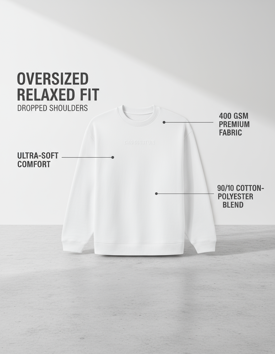 SHOOONYATA | Premium Oversized Sweatshirt | Ultra-Soft Comfort