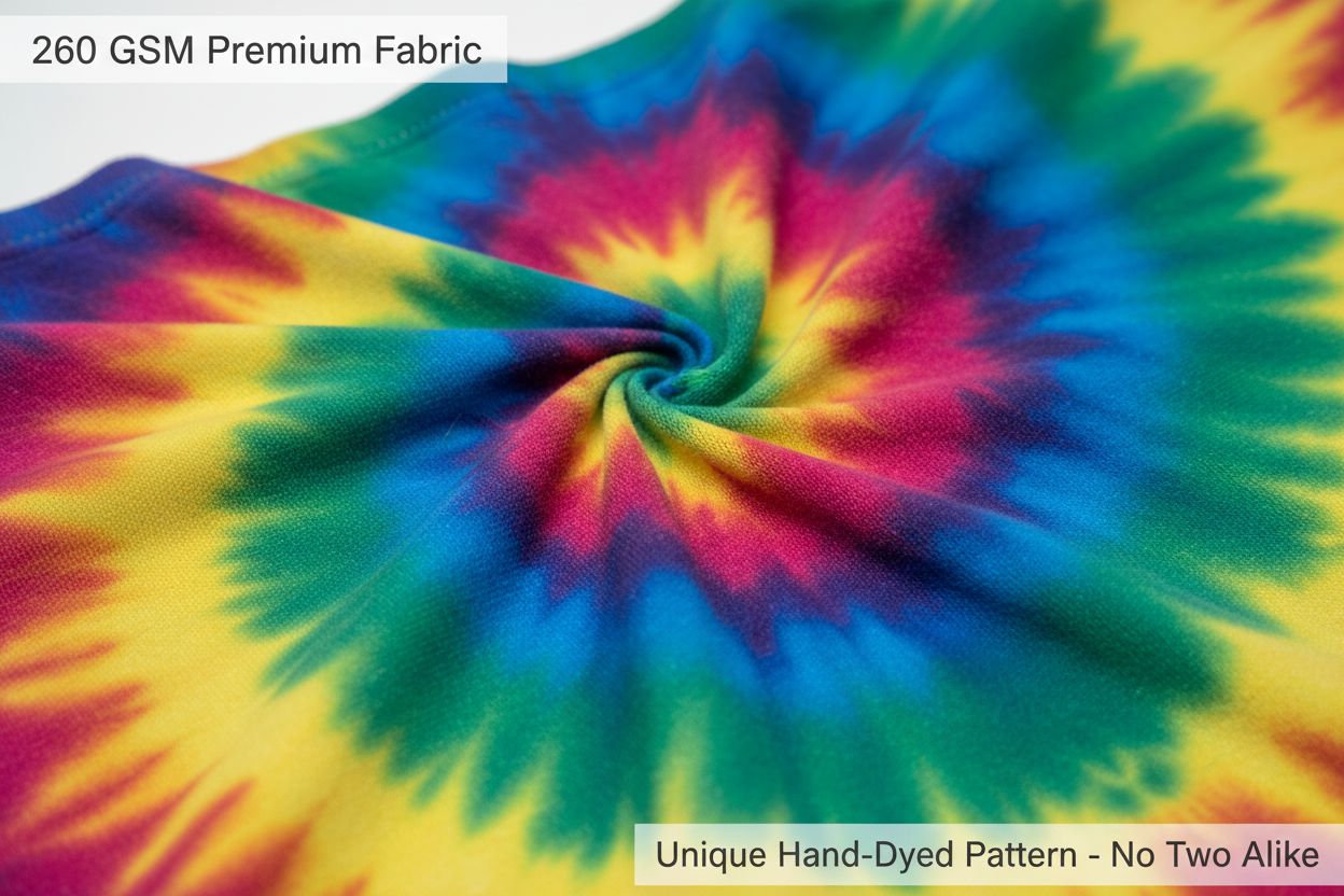 Tie-Dye Pattern Closeup