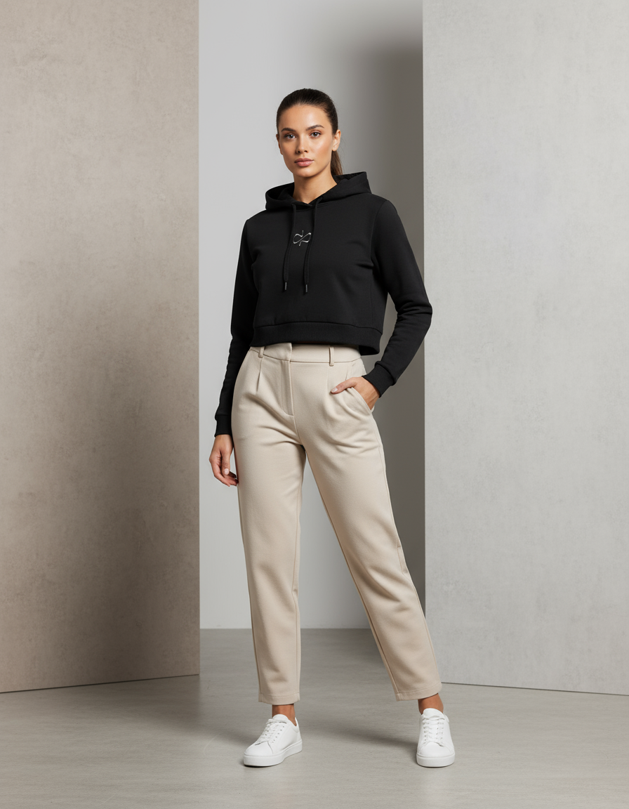 KAPDA Cropped Hoodie